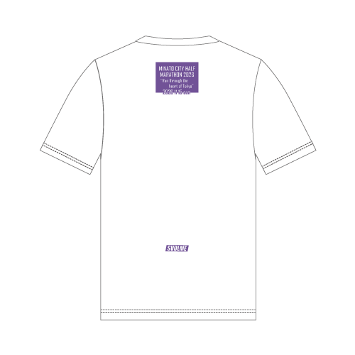 MINATOシティハーフマラソン2026 参加賞Tシャツ バックデザイン