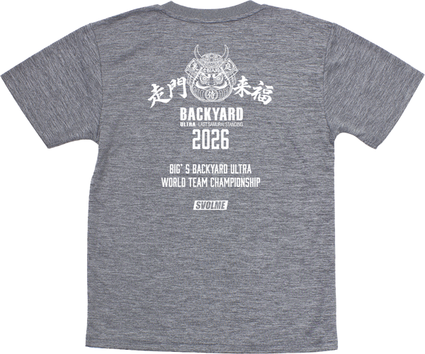 BACKYARD ULTRA 2026 JAPAN TEAM SUPPORT T-SHIRT バック